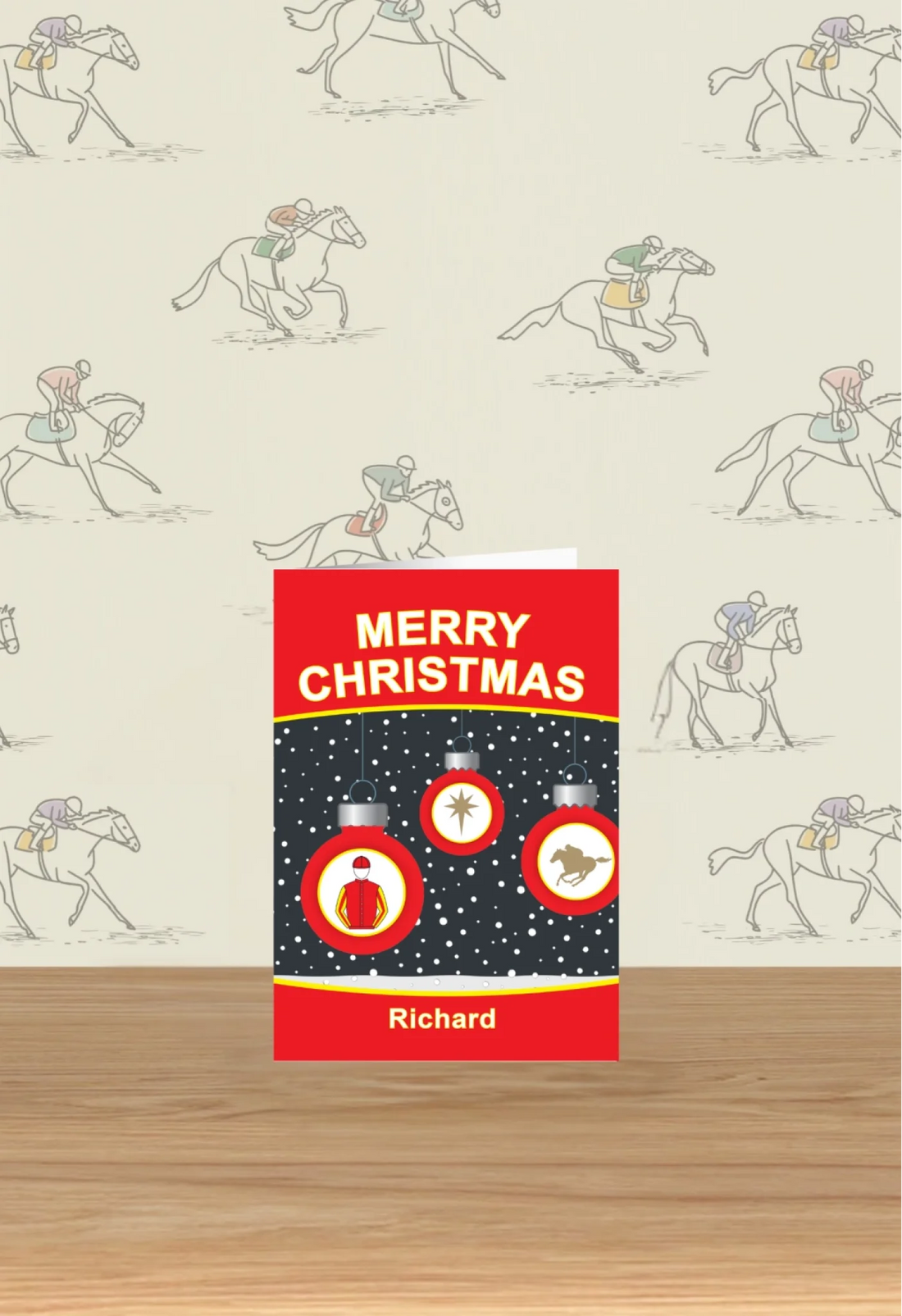 MRC Christmas Baubles Greetings Card