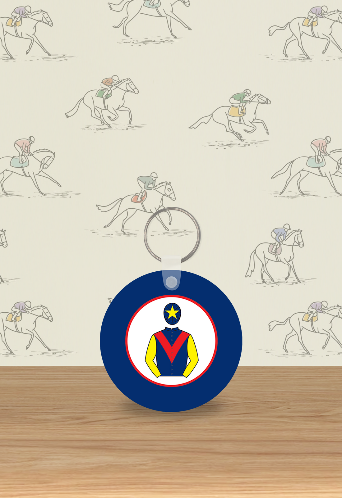 My Racing Colours Plastic Keyring